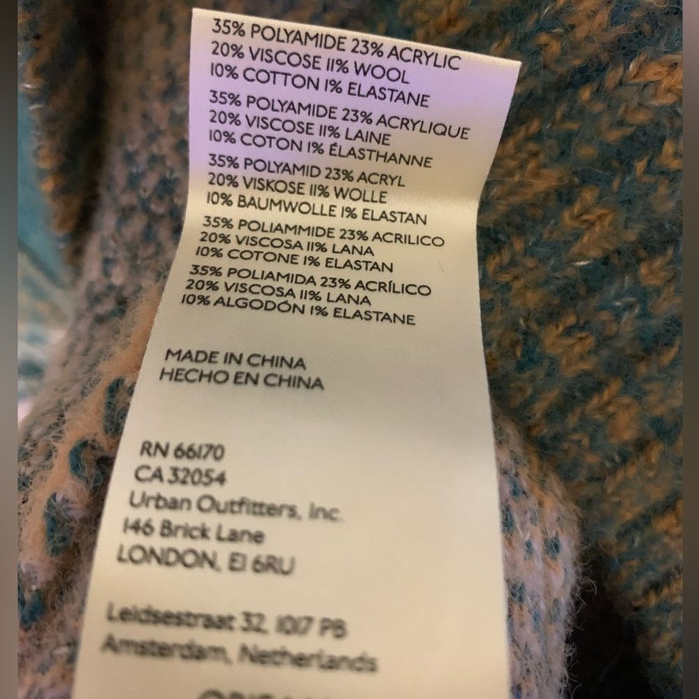 NWT Free People August Cardi Cardigan in Lavender Orchid Teal Combo. Size Small - Picture 11 of 11